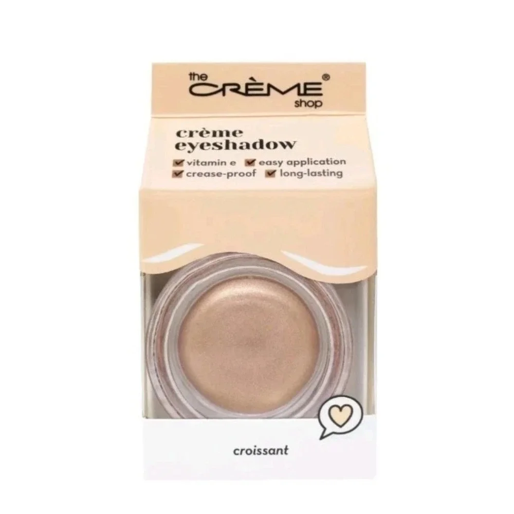 The Creme Shop Cream Eyeshadow (Croissant) Vit E Crease-Proof New